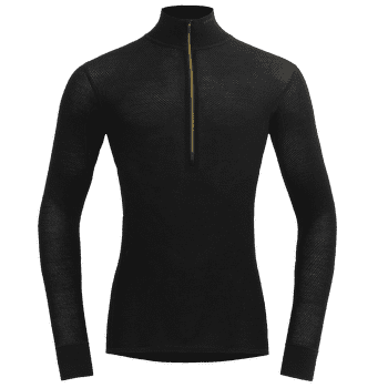 Koszulka z długim rękawem Devold Wool Mesh 190 Zip Neck Men 960A CAVIAR