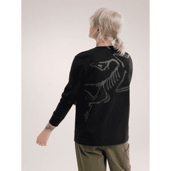 Koszulka z długim rękawem Arcteryx Kragg Cotton Bird Crew LS Women Black / White