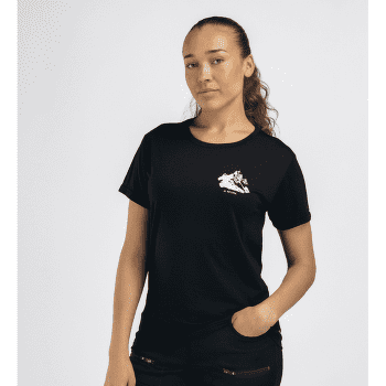 Koszulka z krótkim rękawem Aclima LightWool Tee Mountain Women Jet Black