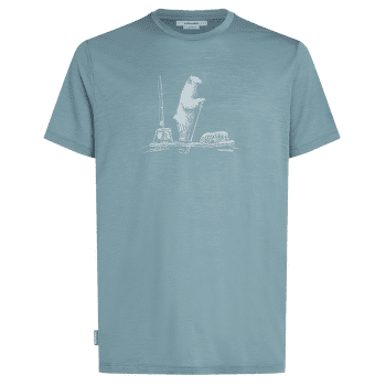 Koszulka z krótkim rękawem Icebreaker Merino 150 Tech Lite SS Tee Polar Paddle Men BLUE ASH