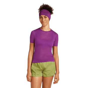Koszulka z krótkim rękawem Icebreaker Merino Blend 75 Cool-Lite™ Featherlight SS Crewe Women BLACK