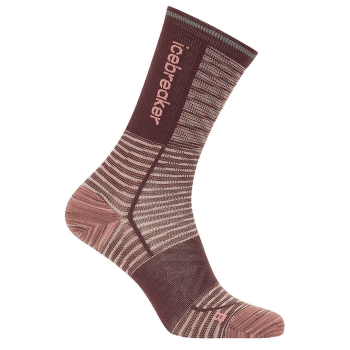 Skarpety Icebreaker Merino Blend Run+ Ultralight Crew Women SUMMIT FD/JAVA/ACID PINK