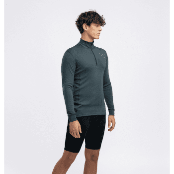 Koszulka z długim rękawem Aclima WarmWool Mock Neck Shirt Men Green Gables
