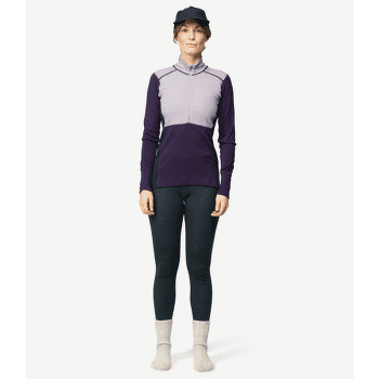 Koszulka z długim rękawem Devold Lauparen Merino 190 Zip Neck Women 121C CORAL/NIGHT/INK