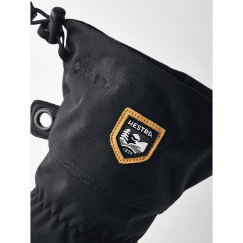 Rękawice Hestra Army Leather Gore-tex - 5 finger Svart/Svart