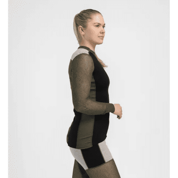 Koszulka z długim rękawem Aclima WoolNet Hiking Crew Neck Women Fudge / Dill / Olive Night