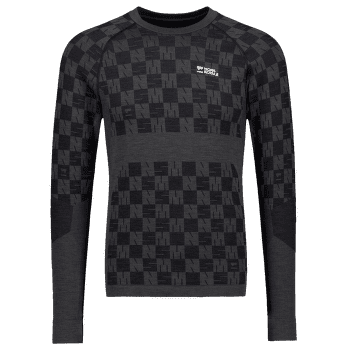Koszulka z długim rękawem Mons Royale Ascender Merino Seamless Long Sleeve Men Forged Iron / Black