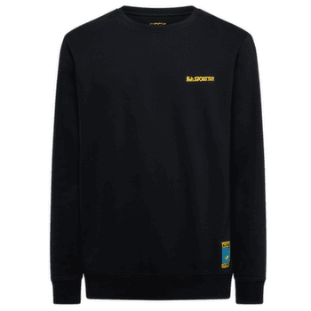 Koszulka z długim rękawem La Sportiva CLIMBING ON THE MOON Sweatshirt Men Nero/Giallo