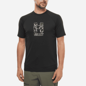 Koszulka z długim rękawem Millet CIMAI NATURAL TS SS Men GRAPE LEAF/BLACK