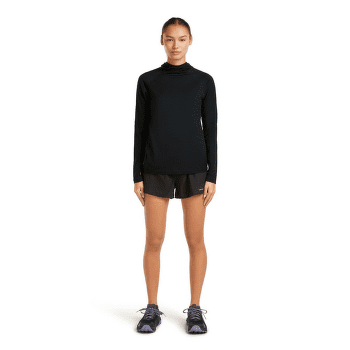 Koszulka z długim rękawem Icebreaker MerinoFine 150 Ace LS Hoodie Women BLACK