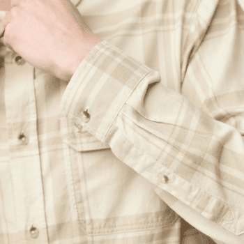 Koszula z długim rękawem Fjällräven ÖVIK LITE FLANNEL SHIRT MEN Dark Navy-Chalk White