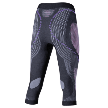 Legginsy 3/4 UYN Evolutyon UW Pants Medium Melange Women Anthracite Melange/Raspberry/Purple