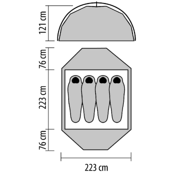 Stan MSR Elixir 4 Tent Green