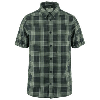 Koszulka z krótkim rękawem Fjällräven Övik Travel Shirt SS Men Dark Navy-Patina Green
