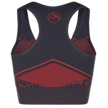 Biustonosz La Sportiva FOCUS II TOP Women Black/Cherry Tomato
