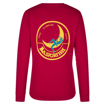 Koszulka z długim rękawem La Sportiva Climbing on the Moon Sweatshirt Women Fucsia/Giallo
