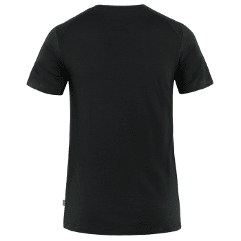 Koszulka z krótkim rękawem Fjällräven Abisko Wool Fox SS Women Black-Iron Grey