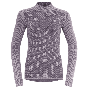 Koszulka z długim rękawem Devold Kvitegga Merino 230 Cross Neck Women 167A ORCHID