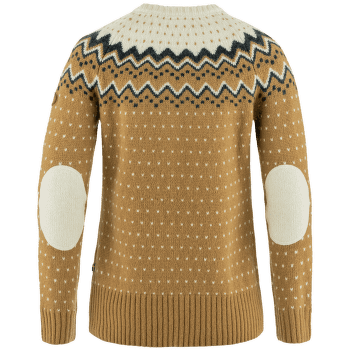 Sweter Fjällräven Övik Knit Sweater Women Buckwheat Brown-Chalk White