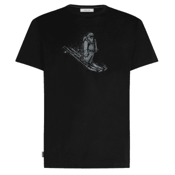 Koszulka z krótkim rękawem Icebreaker Merino 150 Tech Lite SS Tee Skiing Yeti Men BLACK