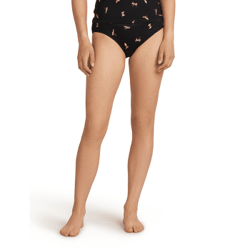 Majtki Icebreaker Merino 150 Siren Hipkini Snow Day Women BLACK/ACID PINK/AOP