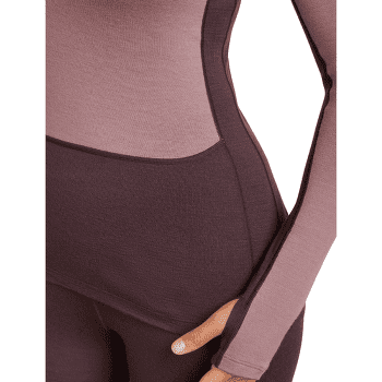 Koszulka z długim rękawem Icebreaker Merino 260 ZoneKnit™ LS Crewe Women JAVA/SUMMIT/CB