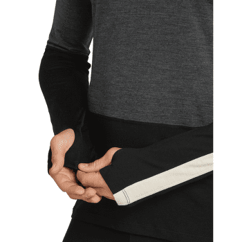 Koszulka z długim rękawem Icebreaker Merino 200 Oasis+ LS Crewe Men BLACK/JET HTHR/UNDYED/CB