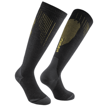 Podkolanówki La Sportiva WOOL TECH SOCKS Black/Yellow