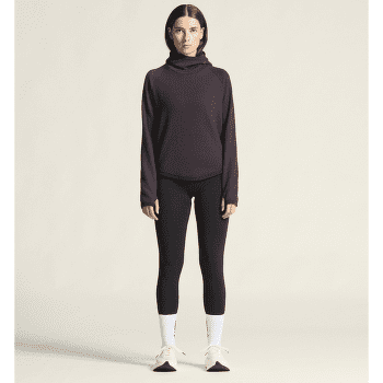 Koszulka z długim rękawem Craft Grid Hood Women DK PLUM