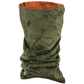 Szalik Fjällräven Lappland Neck Gaiter Green Camo-Orange Multi Camo
