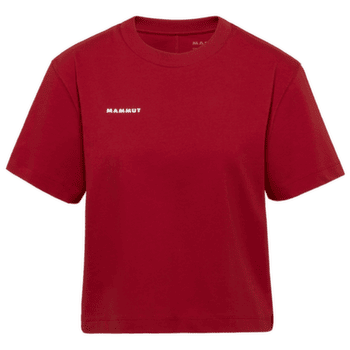 Koszulka z krótkim rękawem Mammut MAMMUT BASE CROPPED T-SHIRT WOMEN MINI LOGO 3818 dark mammut red