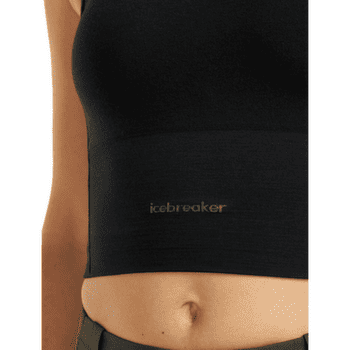 Biustonosz Icebreaker Merino Blend 260 Seamless Rib Strappy Tank Women BLACK