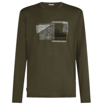 Koszulka z długim rękawem Icebreaker Merino 150 Tech Lite LS Tee Peak Balance Men DK LODEN