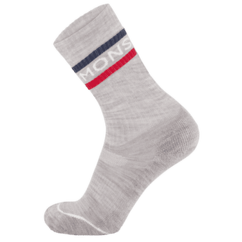 Skarpety Mons Royale Signature Crew Sock College Grey