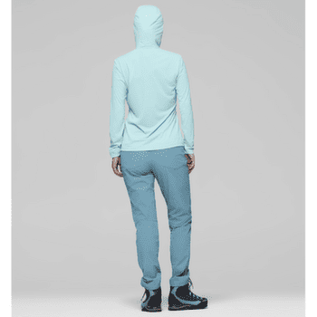 Koszulka z długim rękawem Norrona femund tech Hood Women Aqua Haze