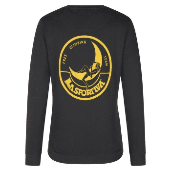 Koszulka z długim rękawem La Sportiva Climbing on the Moon Sweatshirt Women Carbon/Giallo