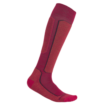 Podkolanówki Icebreaker Ski+ Light OTC Women ELECTRNPNK/EARTH/NGHTSHAD