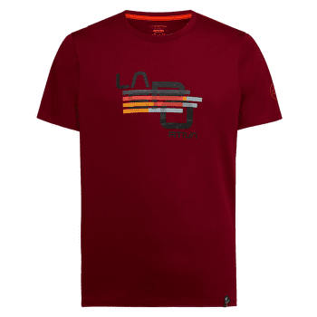 Koszulka z krótkim rękawem La Sportiva STRIPE CUBE T-SHIRT Men Sangria