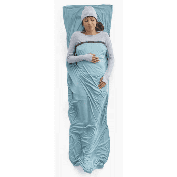 Wkładka do śpiwora Sea to Summit Comfort Blend Sleeping Bag Liner - Rectangular w/ Pillow Sleeve Aqua Sea Blue