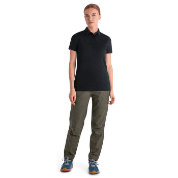 Koszulka polo Icebreaker Merino 150 Tech Lite III SS Polo Women Black