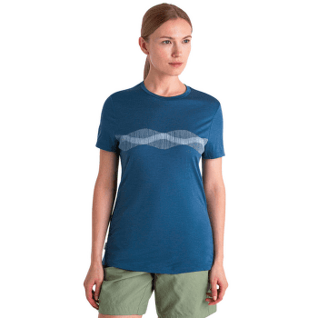 Koszulka z krótkim rękawem Icebreaker Merino 150 Tech Lite III SS Tee Mountain Lines Women DAWN