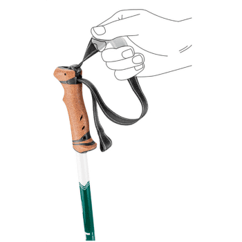 Hole Leki Trail deep aqua-white