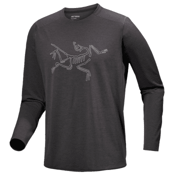 Koszulka z długim rękawem Arcteryx Cormac Logo LS Men Black Heather / Solitude