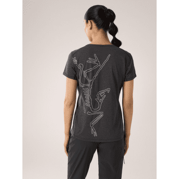 Koszulka z krótkim rękawem Arcteryx Taema Arc´Bird Crew SS Women Black Heather