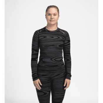 Koszulka z długim rękawem Aclima WarmWool Crew Neck Women Black Motion