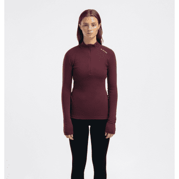 Koszulka z długim rękawem Aclima WarmWool Mock Neck Shirt Women Jet Black