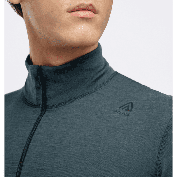 Koszulka z długim rękawem Aclima WarmWool Mock Neck Shirt Men Green Gables