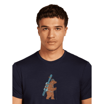 Koszulka z krótkim rękawem Icebreaker Merino 150 Tech Lite SS Tee Bear Tour Men Midnight Navy