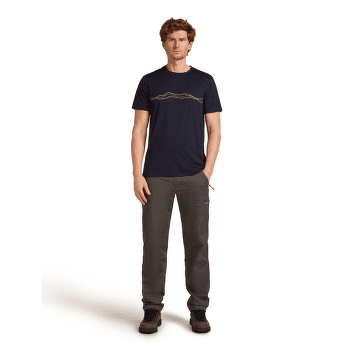 Koszulka z krótkim rękawem Icebreaker Merino 150 Tech Lite SS Tee Mountain Pulse Men Midnight Navy
