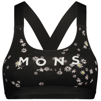 Biustonosz Mons Royale Stela X-Back Bra Women Black Daisy